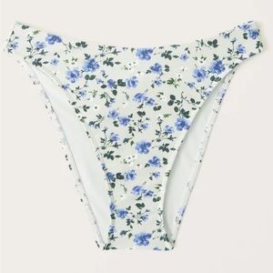 Abercrombie high leg floral bikini bottom